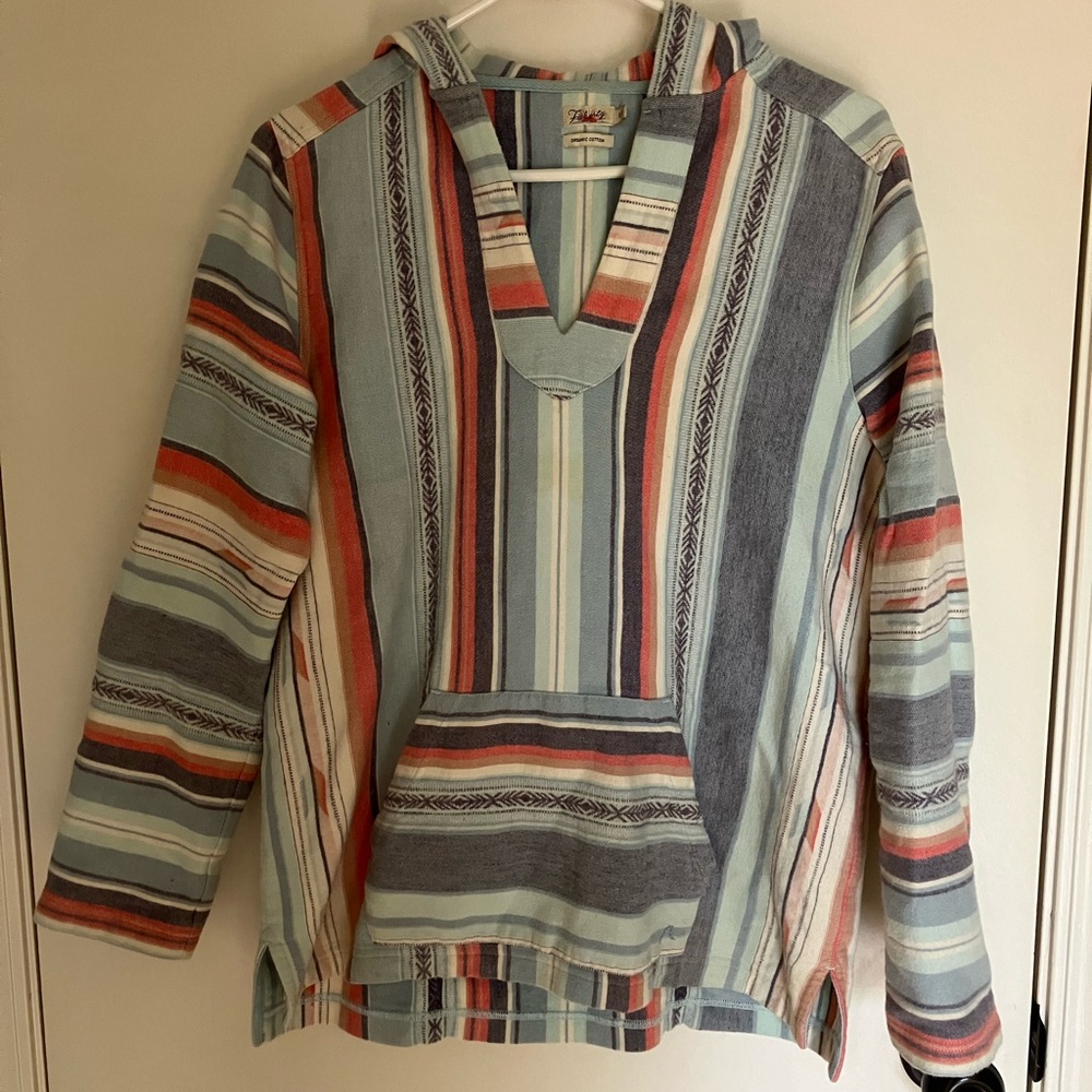 Faherty Organic Cotton Striped Hoodie